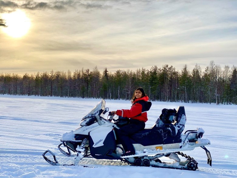snowmobiling
